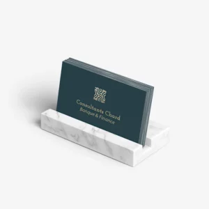 Porte-cartes de visite en marbre