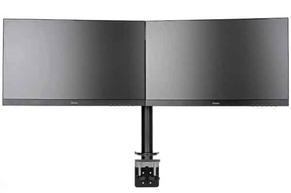 Support double écran iiyama DS1002C-B1 sur bureau ergonomique