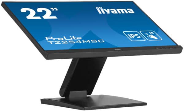 Support réglable et cadre fin de l’écran tactile iiyama T2254MSC-B1AG