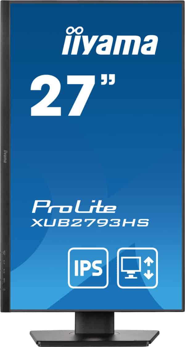 Écran PC iiyama ProLite XUB2793HS-B7 27" IPS Full HD 100Hz, cadre fin, pivot – Image 2